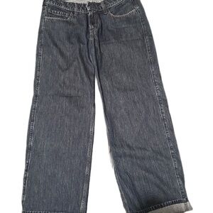 Hollister Low Rise Cuffed Baggy Jeans